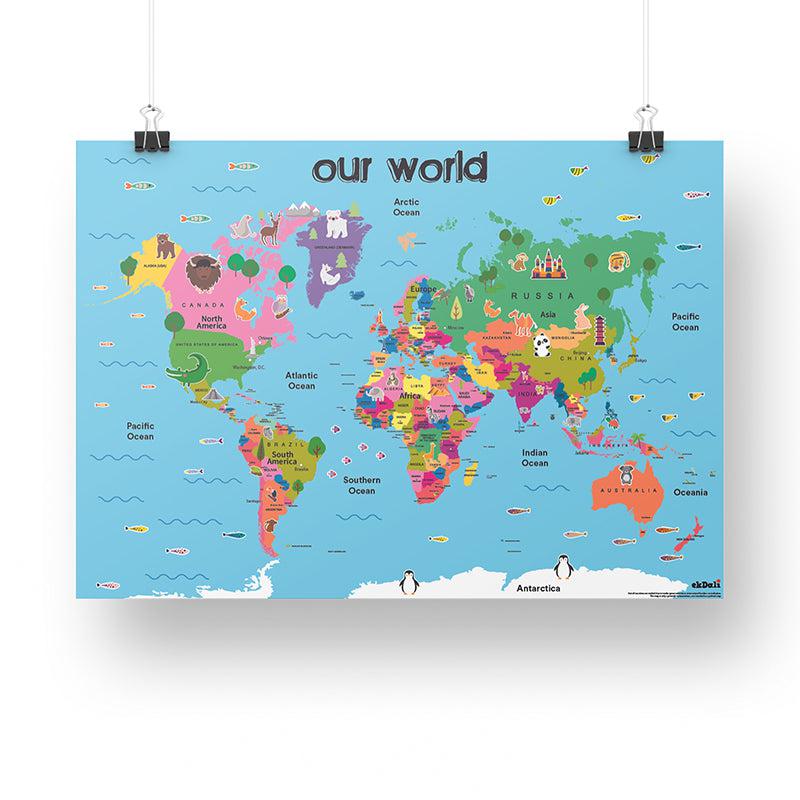 World Map Wall Poster media 3