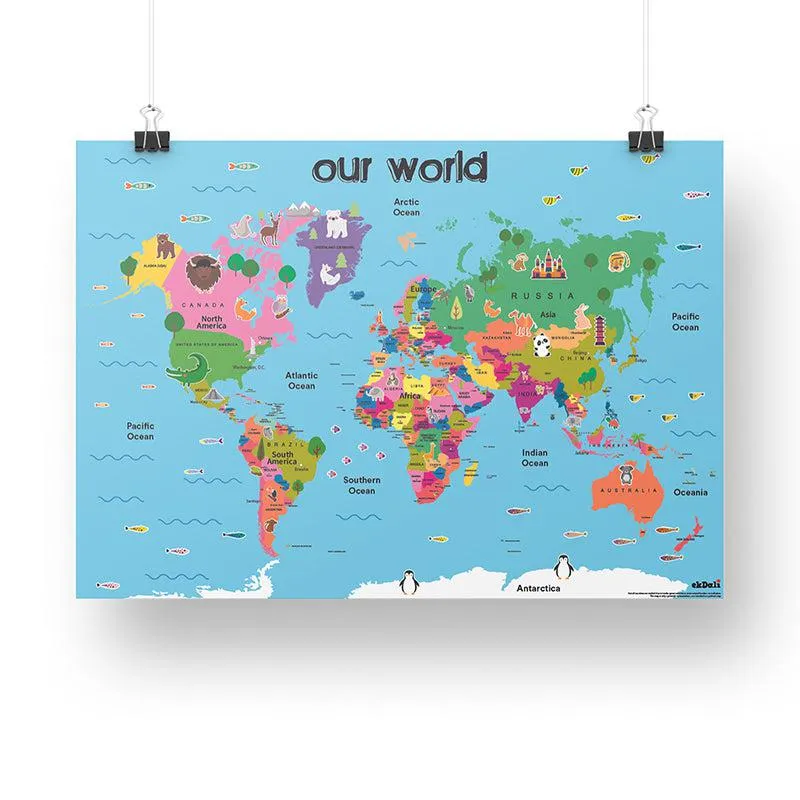 World Map Wall Poster media 3