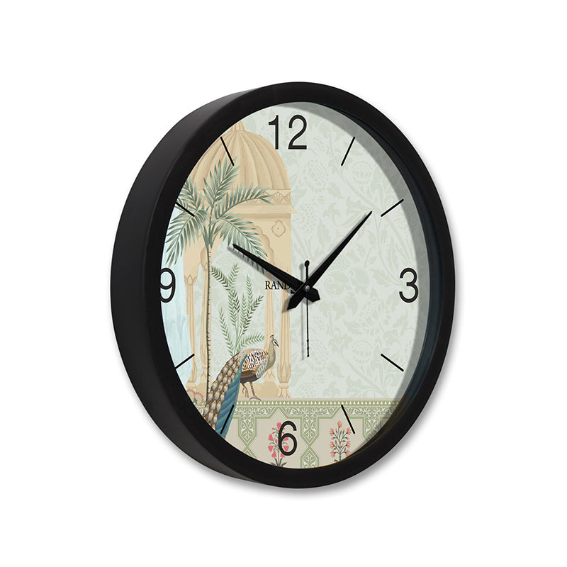 Ishantra Peacock Analog Wall Clock media 3