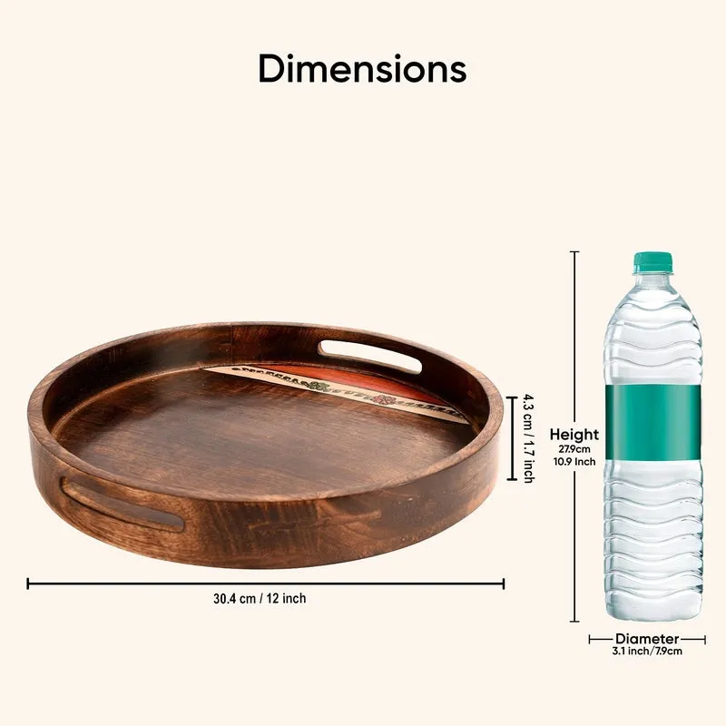 Round Mango Wood Tray media 10