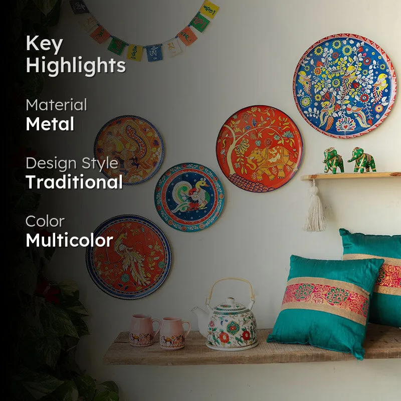 Chitrakala Charm Wall Plate - Set Of Five media 2