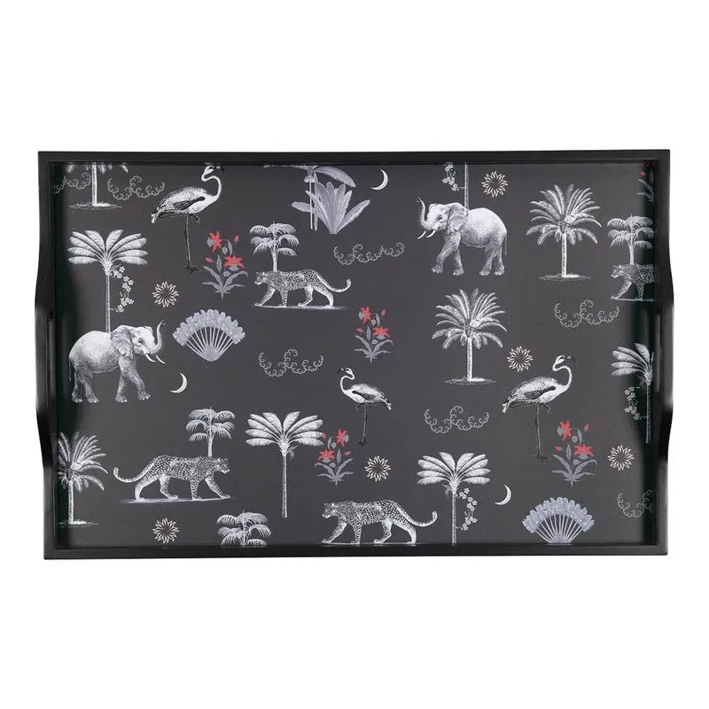 India Circus Teak Wood Animalia Tray Table media 5