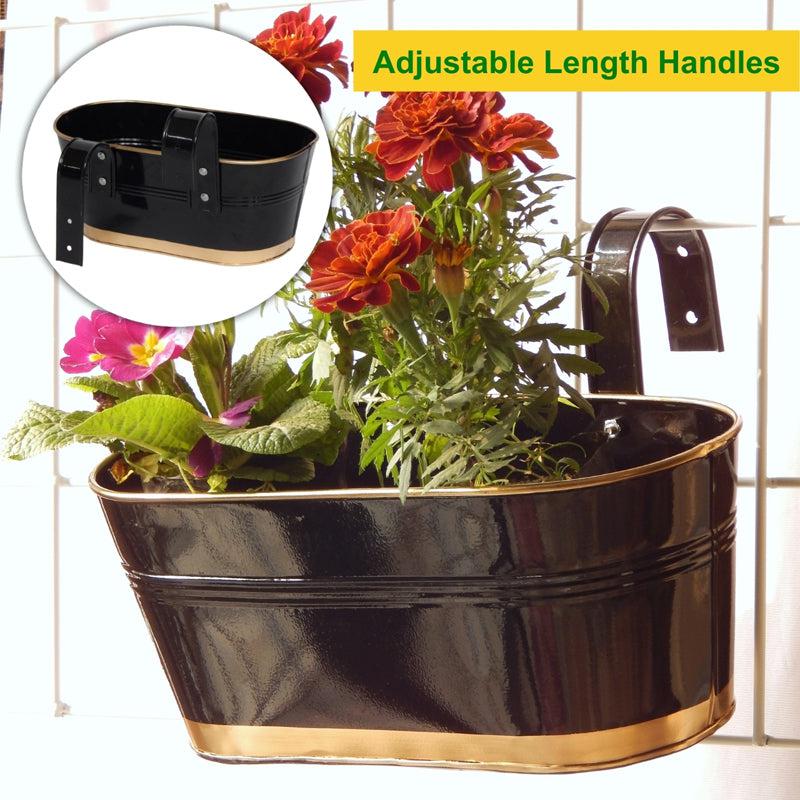 Norva Hanging Planter (Black) - Set Of Three media 6