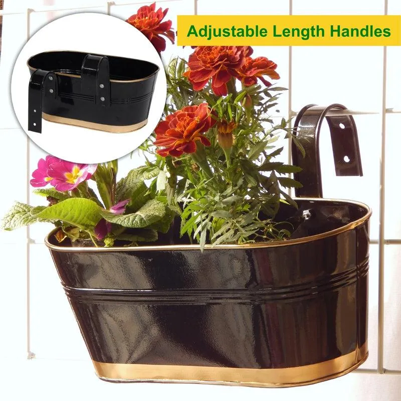 Norva Hanging Planter (Black) - Set Of Three media 6
