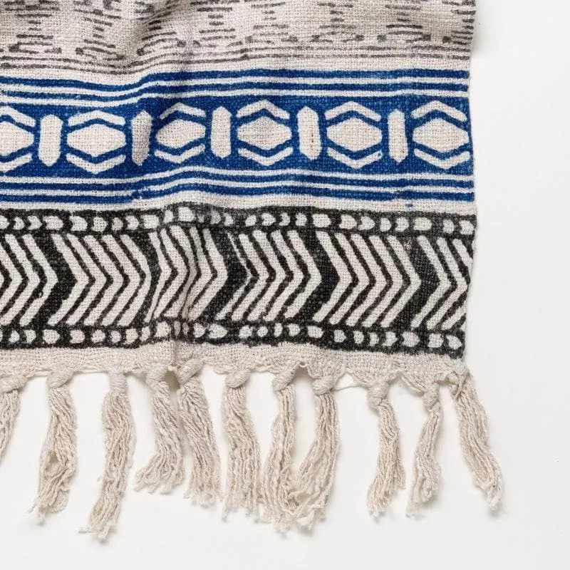Blue Bell Handblock Printed Throw media 5