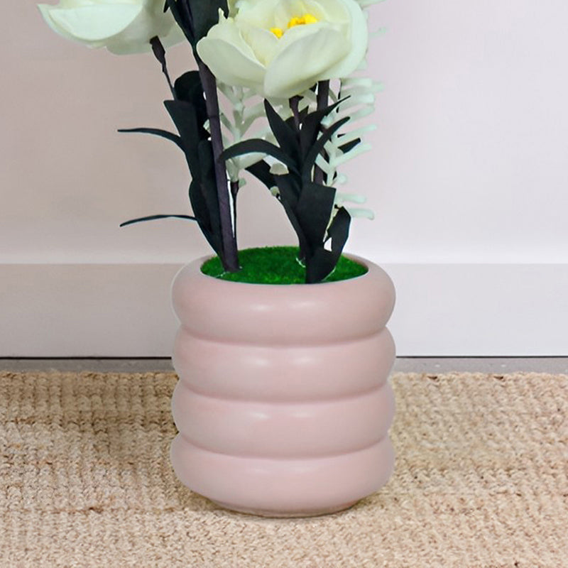 Petal Eterna Artificial Flower With Pot - White media 3