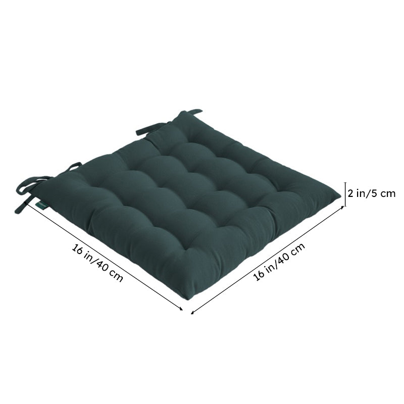 Rowan Cotton Chair Pad (Botanical Green) - Set Of Two media 12