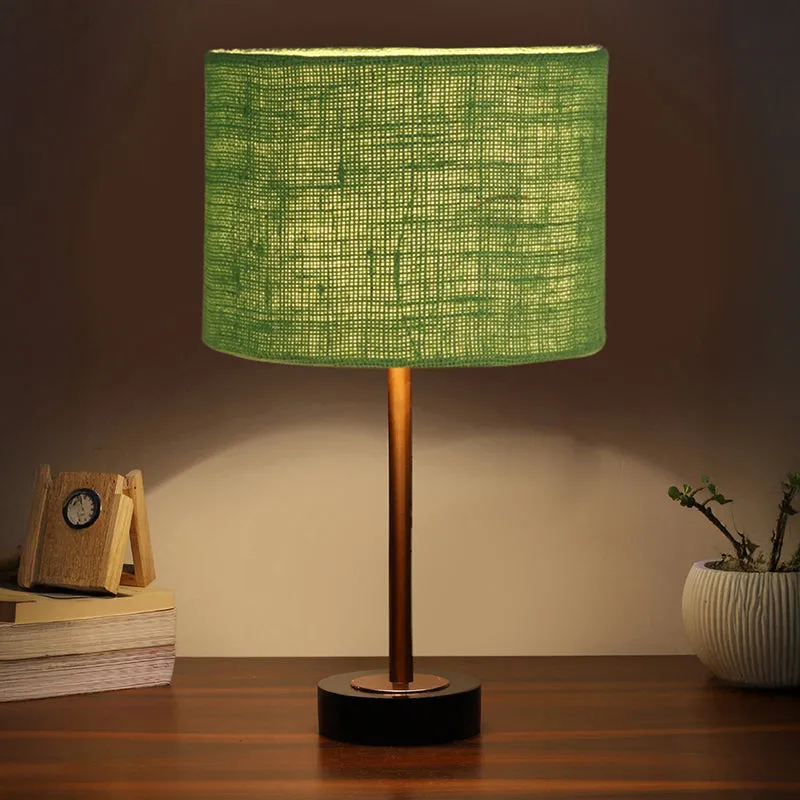 Sienna I Rodin Wooden Table Lamp - Green,Copper,Black media 1