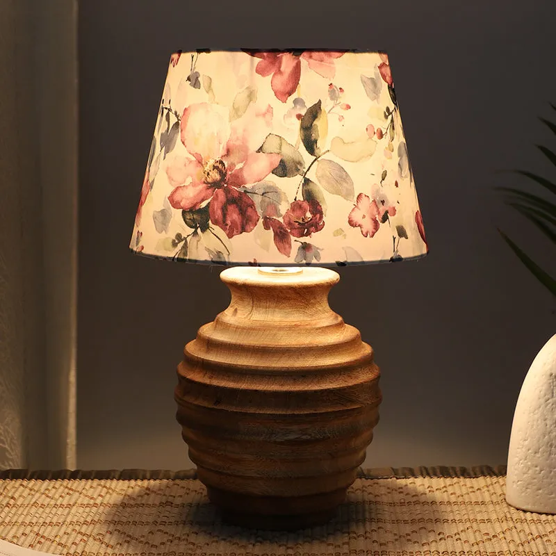 Lumikko Palmer Mango Wood Table Lamp - Multicolor media 1