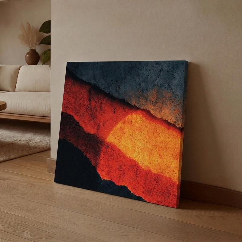 The Lava Lines Canvas Wall Art