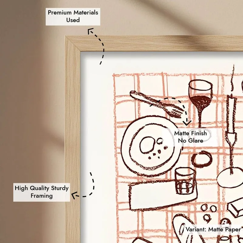 Bistro Bloom Archival Canvas Wall Art - Brown media 9