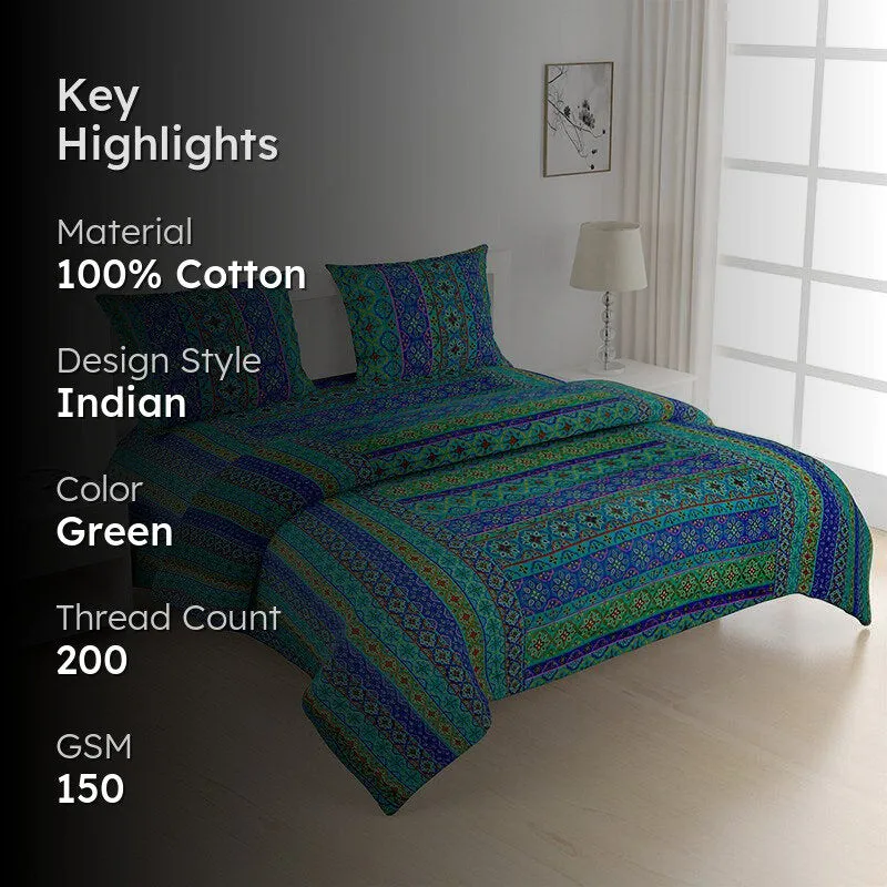 Swayam Nakhera Striped Ethnic Bedding Set media 2