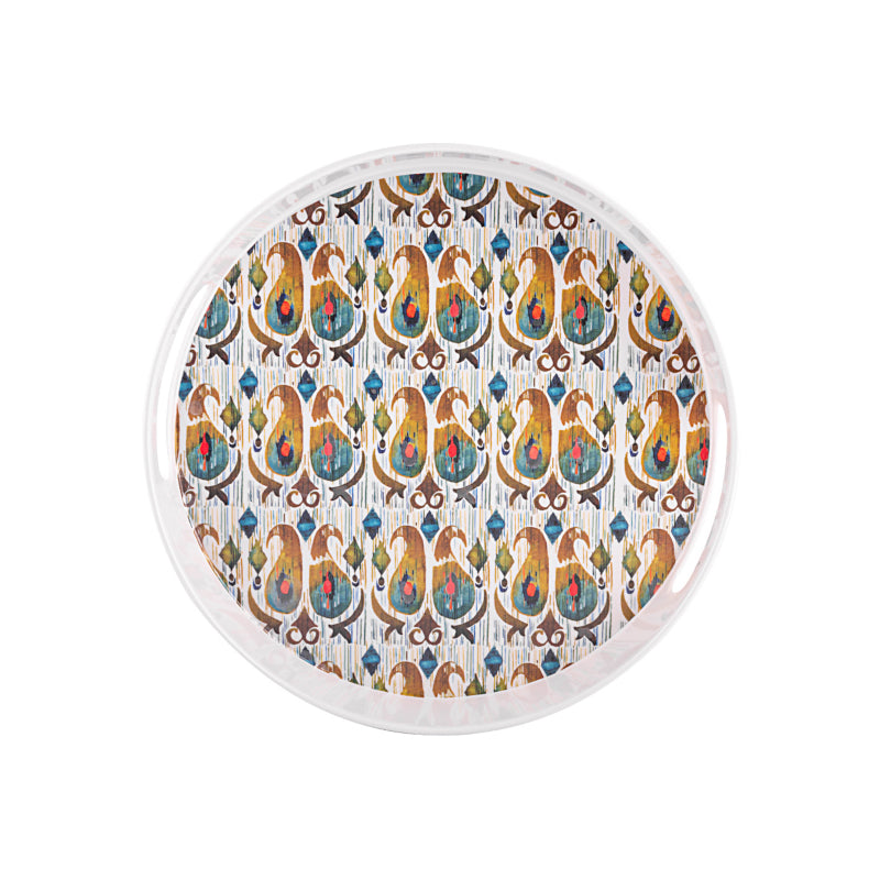 Ethnic Bazaar Round Serving Tray media 4