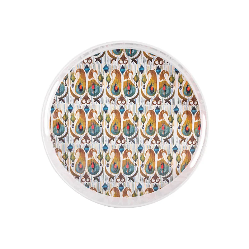 Ethnic Bazaar Round Serving Tray media 4