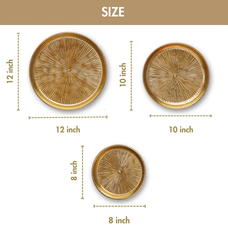 Aurique Metal Wall Plate - Set Of Three media 9