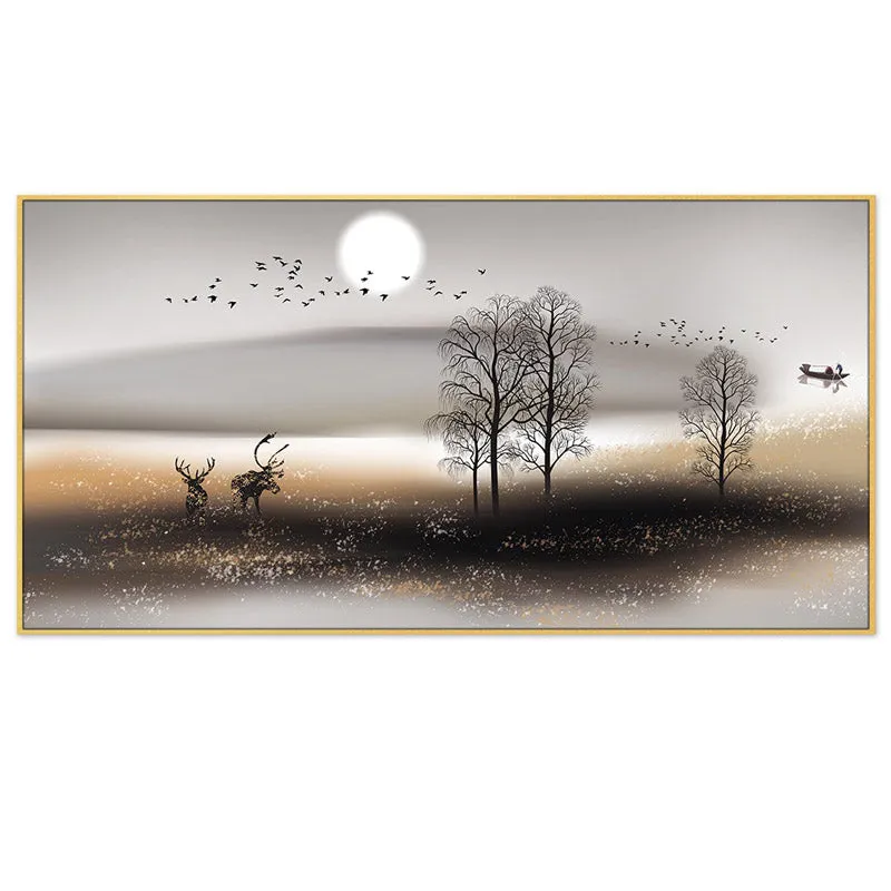 Blakesley Scape Wall Painting With Frame media 4
