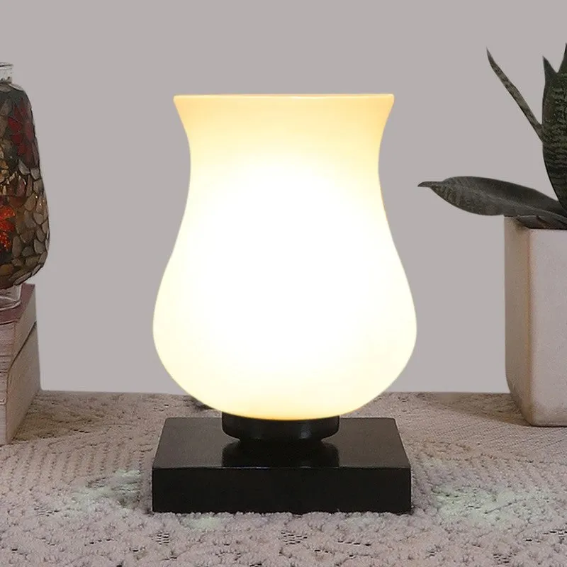 Gleamoray Milky Glass Table Lamp - White media 3