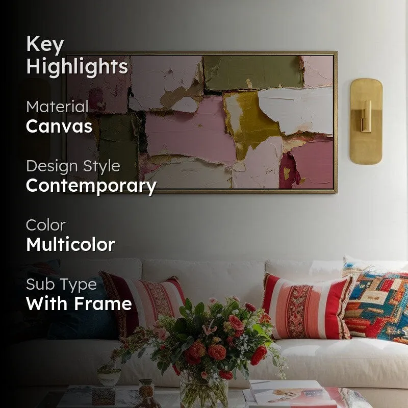 Blush Geometry Canvas Wall Art media 2