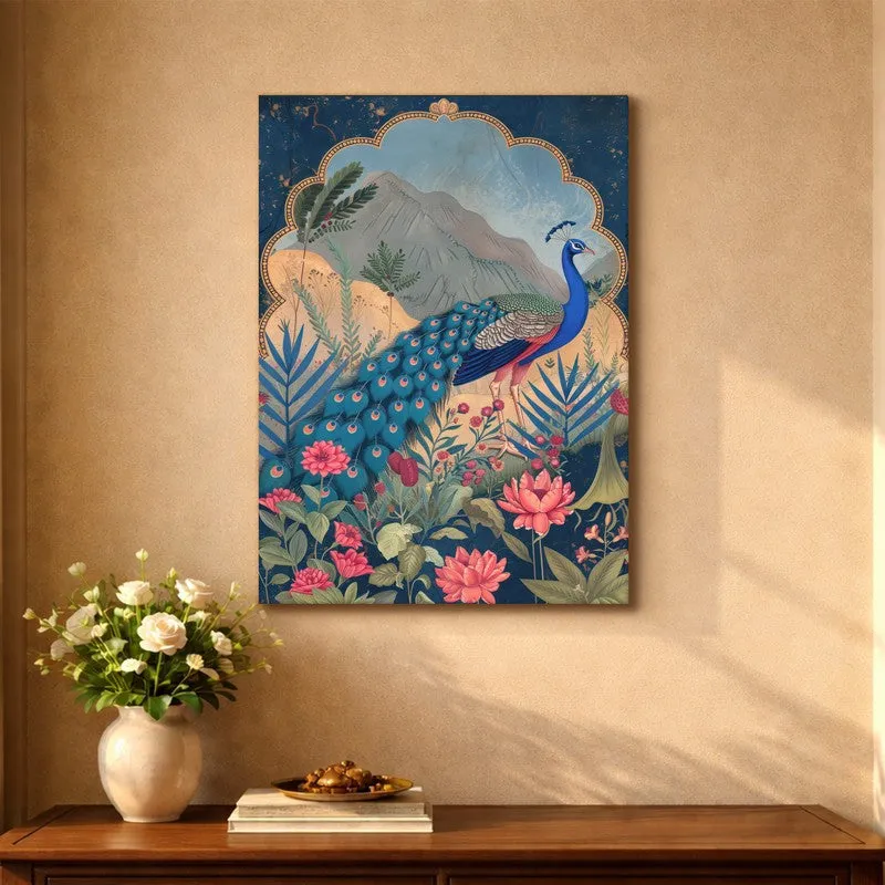 Peacock Garden Canvas Wall Art & Paintings media 5