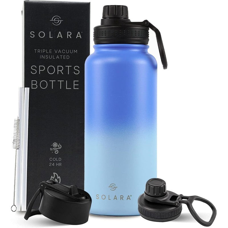 Solara Insulated Stainless Steel Bottle (1000 mL) - Blue media 3