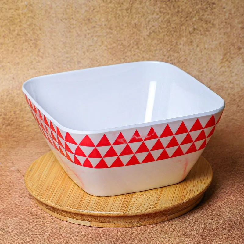 Mivono Melamine Snack Bowl (Pink/1020 mL) - Set Of Two media 5