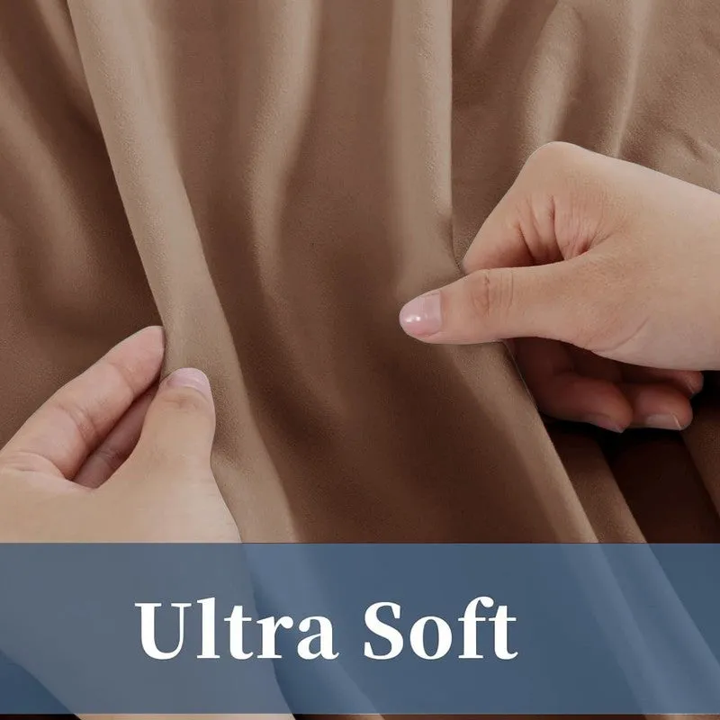 AllureHue Bedsheet (Brown) - 300 GSM media 5