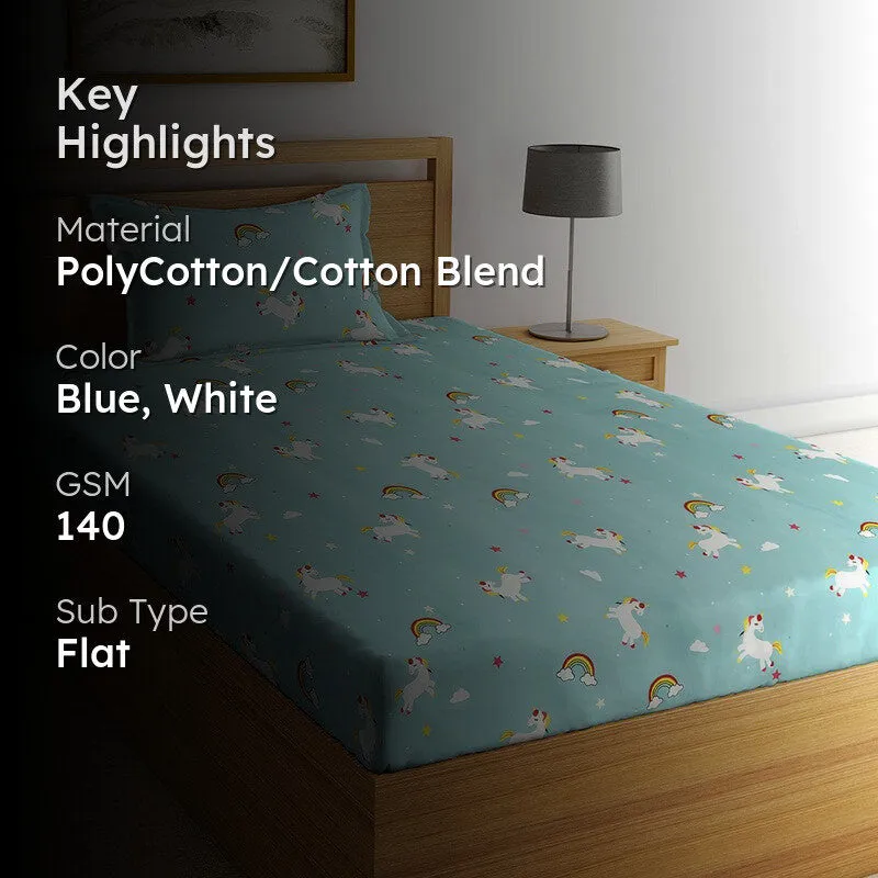 Unicorn kids Bedsheet - 140 GSM media 2