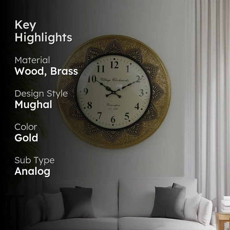 Giora Floral Vintage Wall Clock media 2