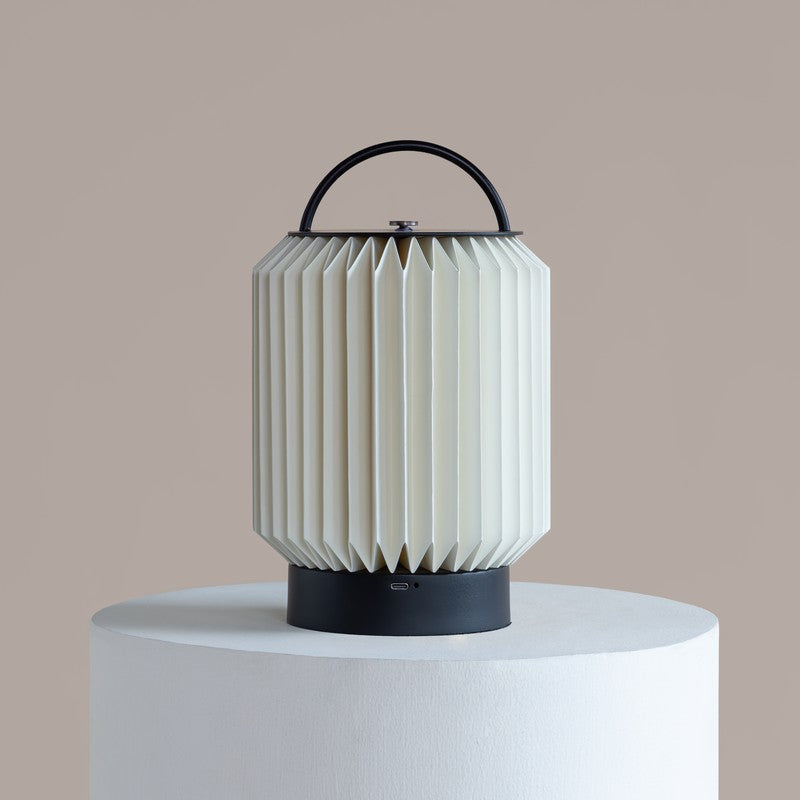 Fig Living Tote Table Lamp - Ivory,Black media 4