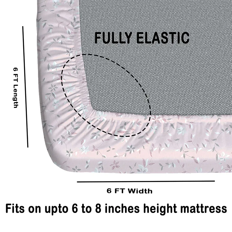 Donna Fitted Microfiber Microfiber Bedsheet - 150 GSM media 6