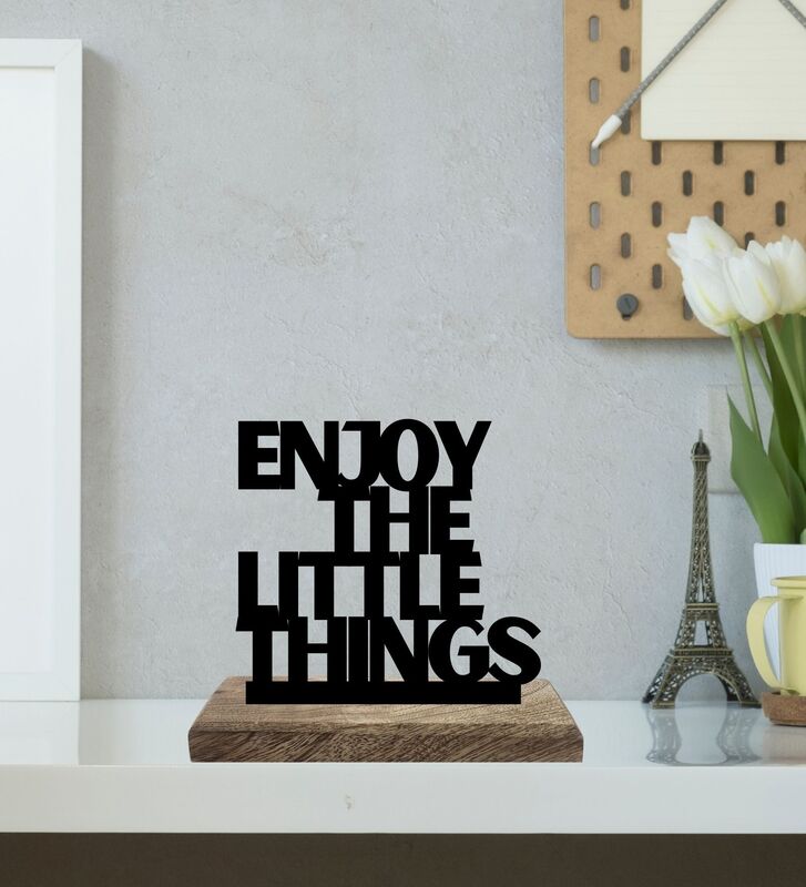 Introvert's Delight Typography Showpiece - Set Of Two media 3