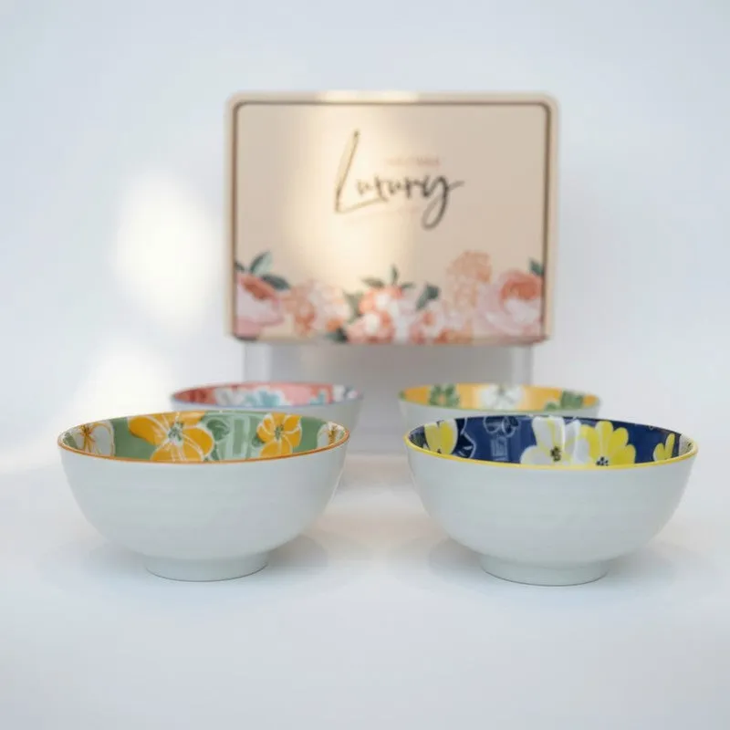 Aura Serve Ceramic Serving Bowls (400 mL Each) - Set Of Four media 5