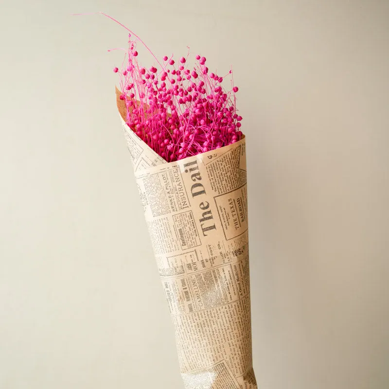 Amora Fax Dried Flower Bunch - Pink media 3