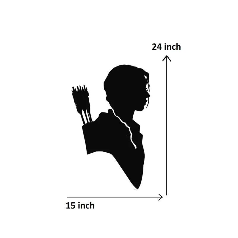Katniss Hunger Games Black Iron Wall Accent media 5
