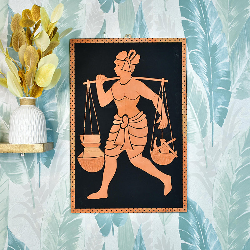 Rural Story Terracotta Wall Art
