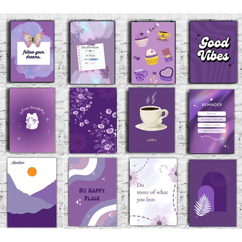 Purple Vibes Wall Poster - Set Of Twelve media 5