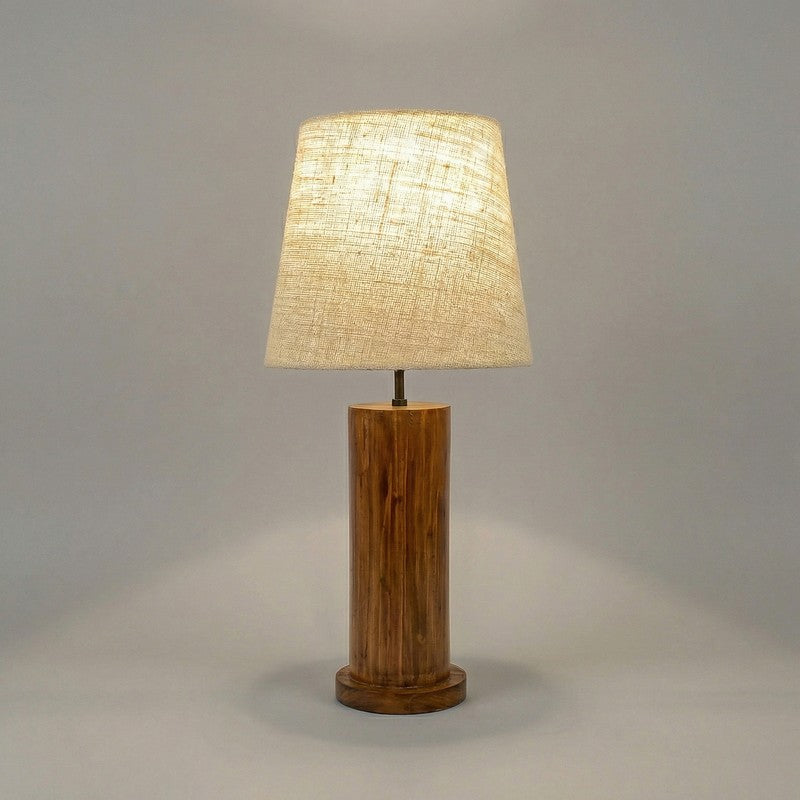 Imago Jute Table Lamp - Brown,White media 6