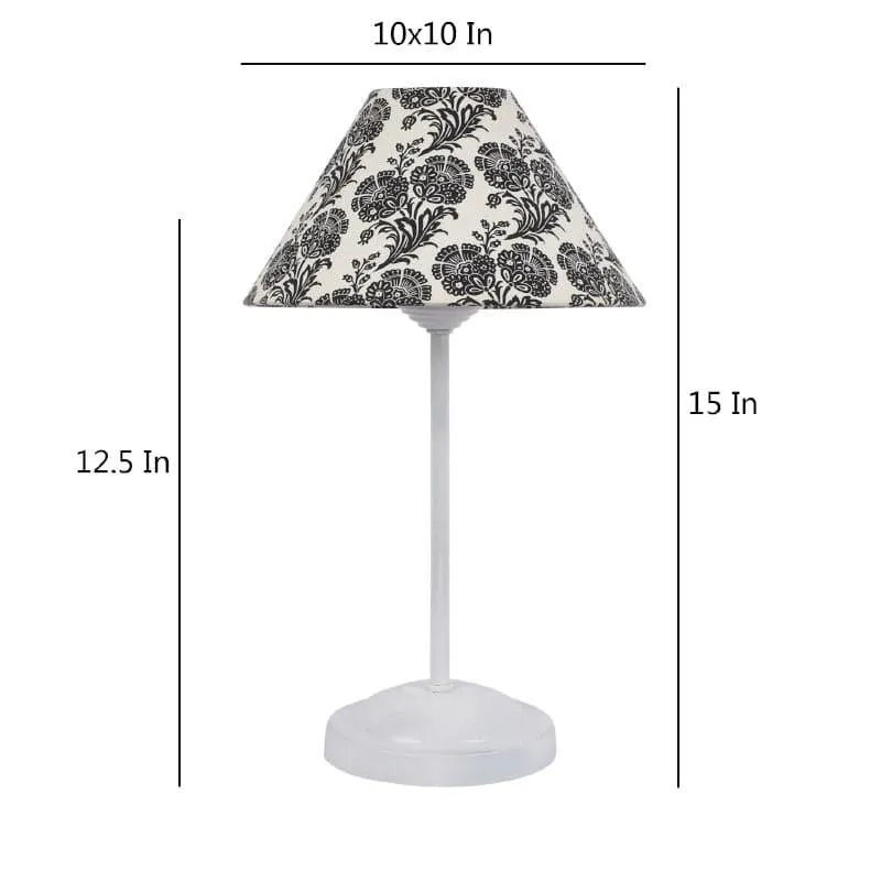 Filigree Meisaa Fabric Table Lamp - Black,White media 5