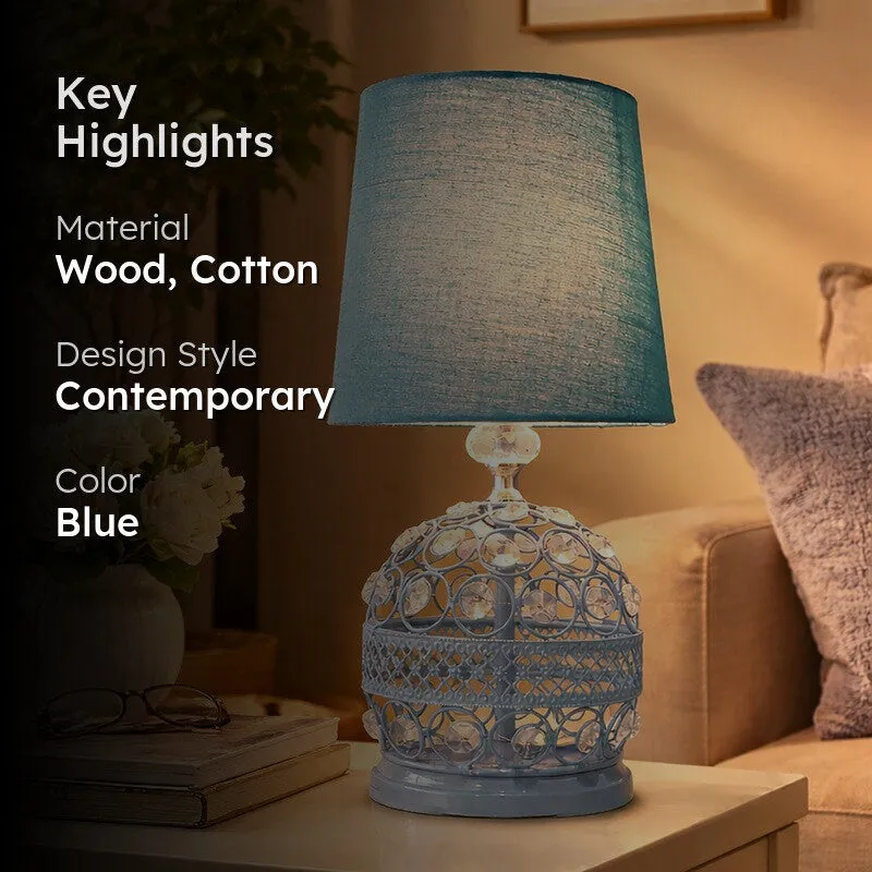DomeNest Metal Table Lamp - Blue media 2