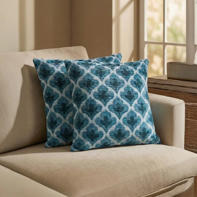 DiagMatrix Cushion Cover (Blue) - Set Of Two media 1