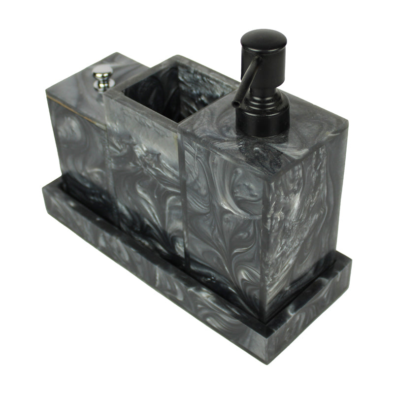 Svela Resin Bathroom Set (Black) - Four Piece Set media 7