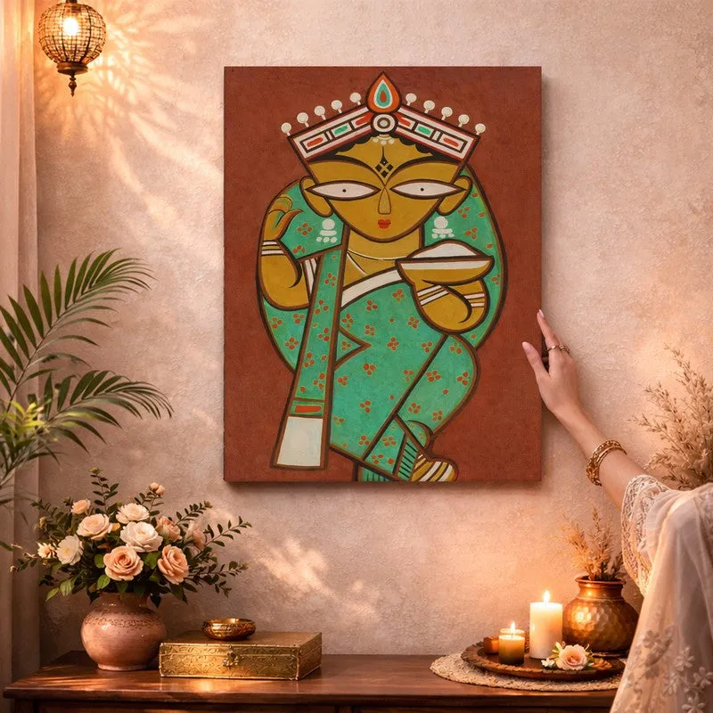 Bengal Folk Woman Canvas Wall Art & Paintings media 3