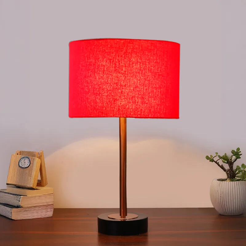 Cotin I Rodin Wooden Table Lamp - Red,Copper,Black media 2