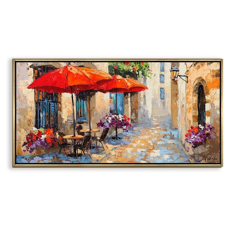 Sunlaced Canvas Wall Painting With Frame media 3