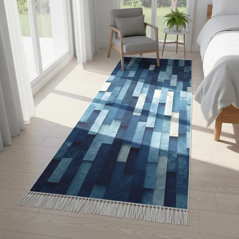 Emerald Lattice 3D Leaf Runner Rug media 5