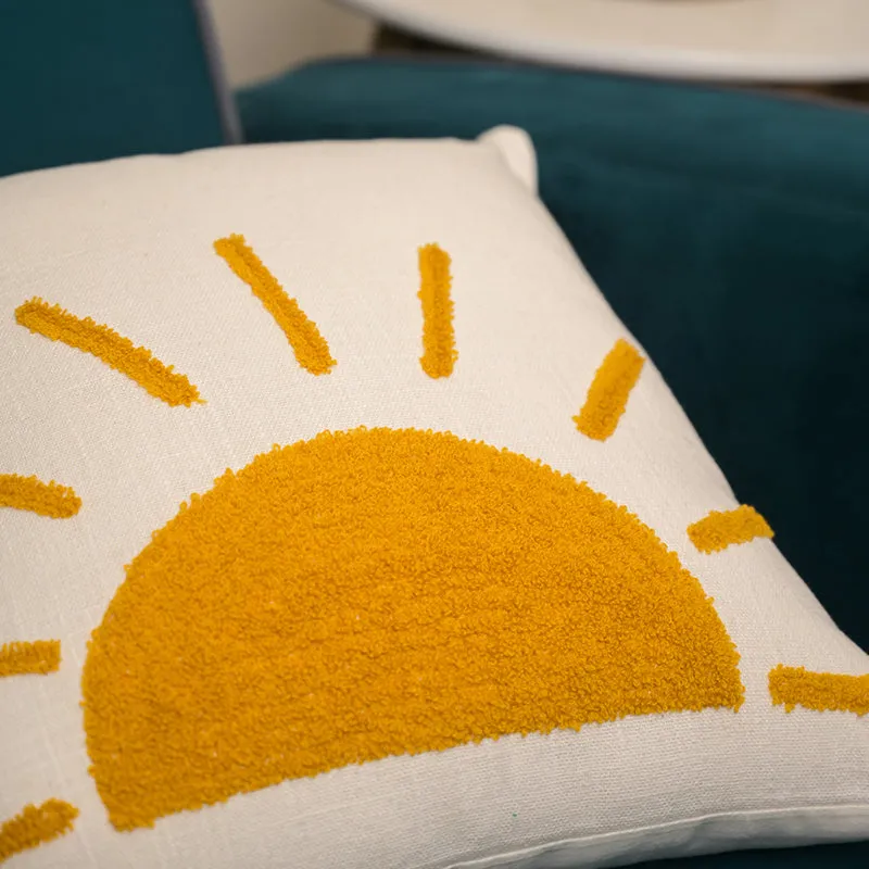 Sun Whimsy Embroidered Cushion Cover media 4