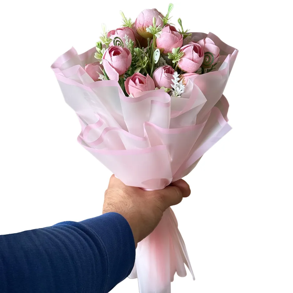 EverBloom Rose Bouquet - Peach media 5