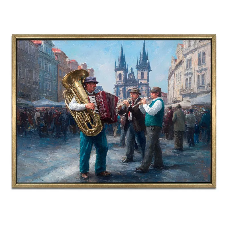 Oldcity Rhythm Canvas Wall Painting With Frame media 3