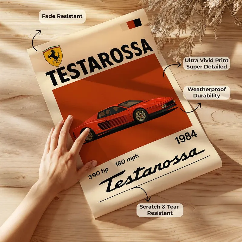 Testarossa Legend Wall Poster media 7