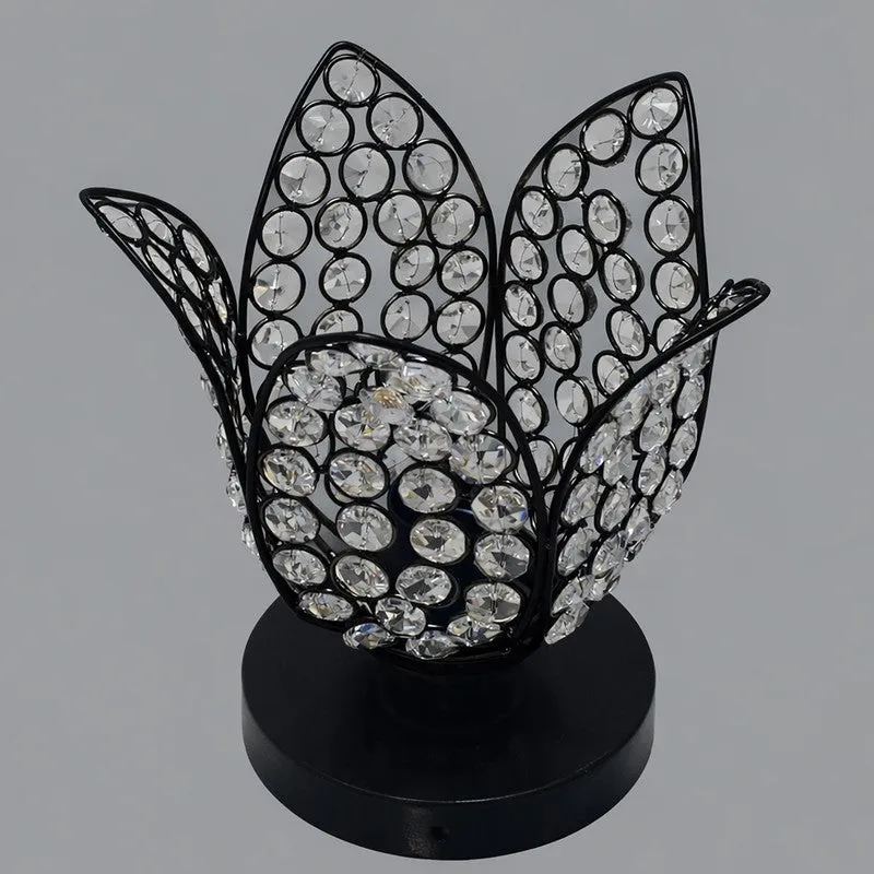 Floral Culture Metal Table Lamp - Black media 7